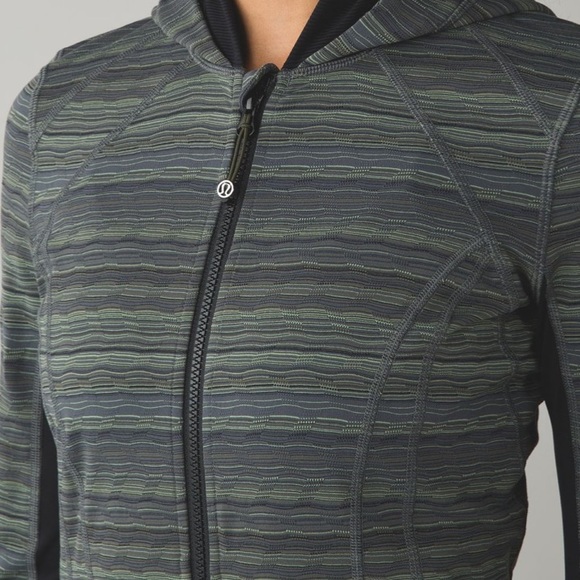 Lululemon Daily Practice Jacket Slate Green Black - Picture 3 of 8